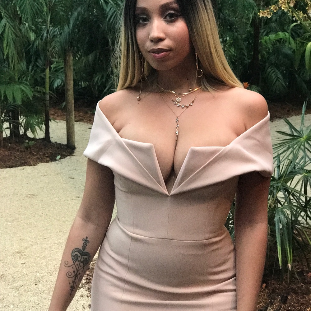 BCBG Max Beige Dress